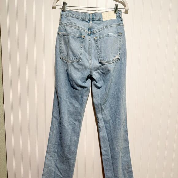 Grlfrnd Sara Super High Rise Slim Straight Jeans Size 27 - Picture 5 of 9